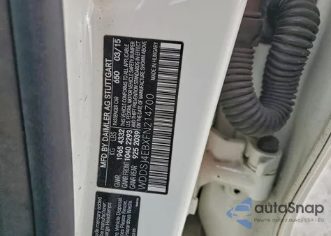 2015 Mercedes-Benz Cla 250 z USA, uszkodzony, nr VIN WDDSJ4EBXFN214700